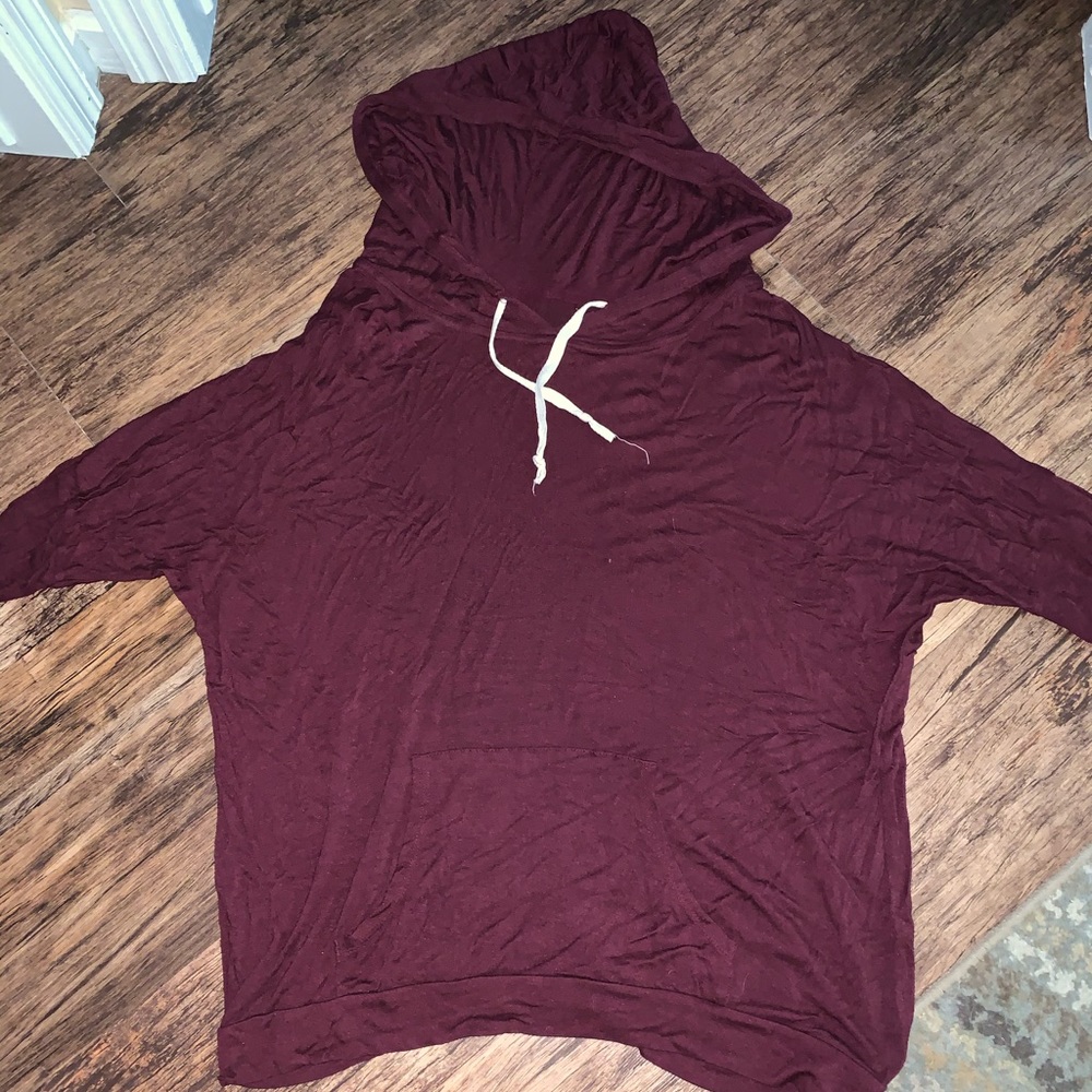 maroon brandy melville sweatshirt